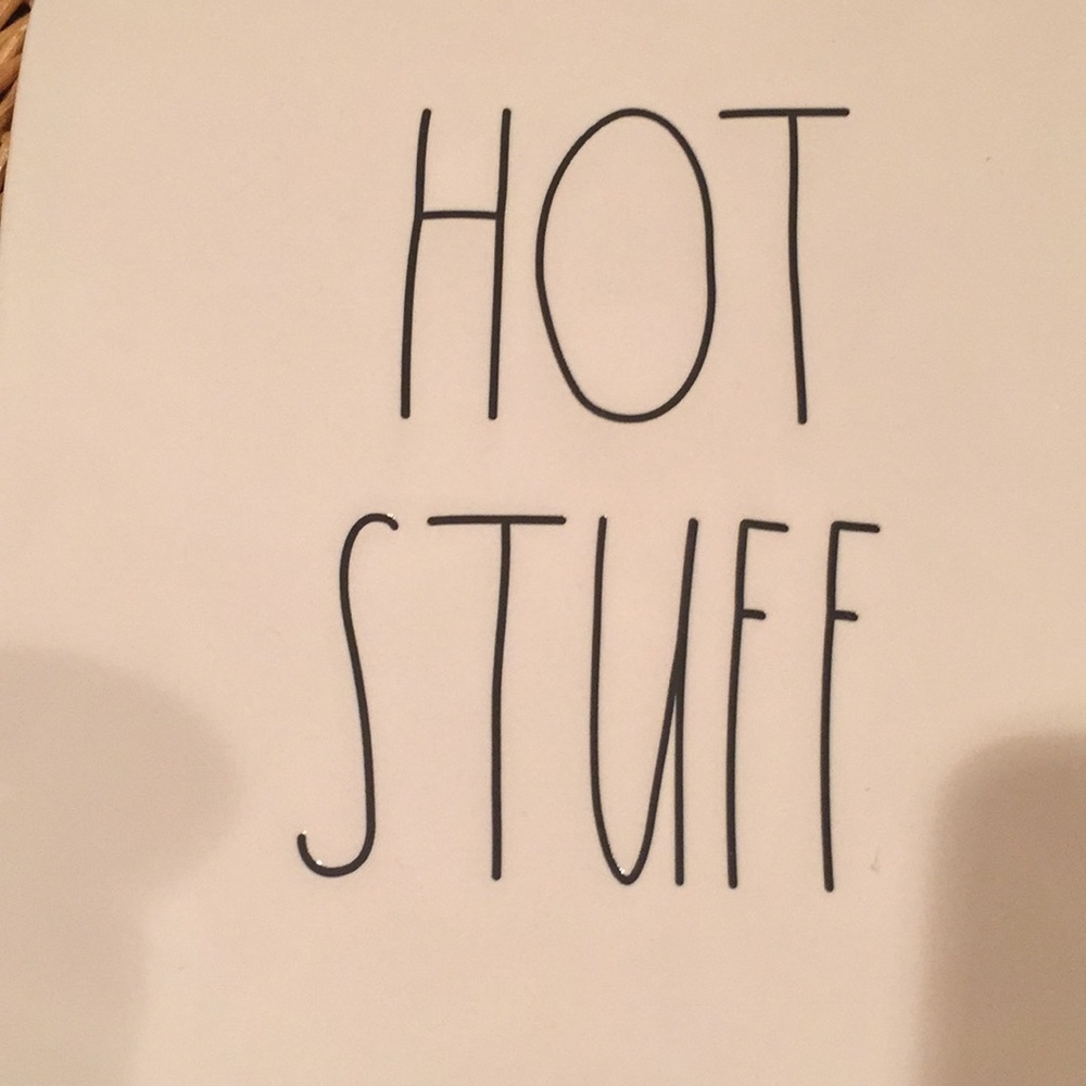LAST ONE: Rae Dunn “Hot Stuff” ceramic trivet. - Picture 2 of 4